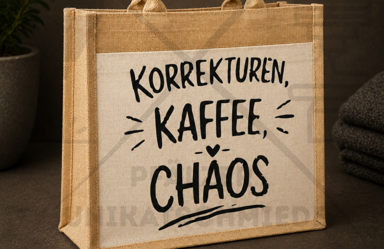 Bedruckte Jutetasche